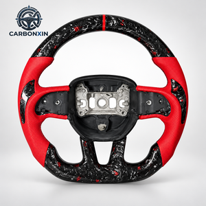 Volant sport en cuir et fibre de carbone véritable, prix de gros usine, pour Dodge Charger 2011-2016 - Product Image 3