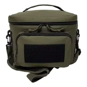 10mm Thick Tactical Lunch Cooler Tote Pail Reusable Insulated Waterproof Leakproof Beach Picnic Travel Lunch Messenger Bag