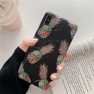 Thời Trang Phổ Biến Dứa Đá Cẩm Thạch Mạ Vàng Mềm Silicone Chống Rơi Vỏ Điện Thoại Cho Iphone 12 Pro Max - Product Image 2