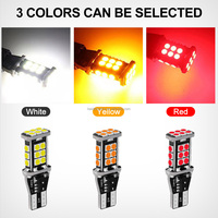 Kaidengzhe 12V Nouvelle Lampe de Positionnement Latérale Super Lumineuse T15 Canbus 3030 24smd Ampoule LED Blanche Rouge Ambre pour Feu de Recul de Voiture