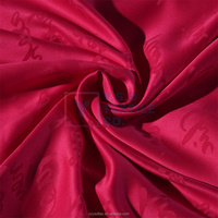 Tissu en gros 100% polyester chiffon jacquard léger 80 GSM pour robe femme