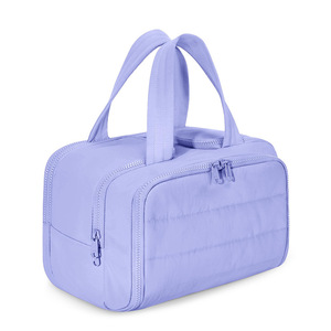 Medium Capacity Eco-Friendly Fashion Zipper Foldable Durable Portable Travel Hand Carry Puffy Wide Opening Cosmetic Storage <b>Bag</b> - Product Image 6