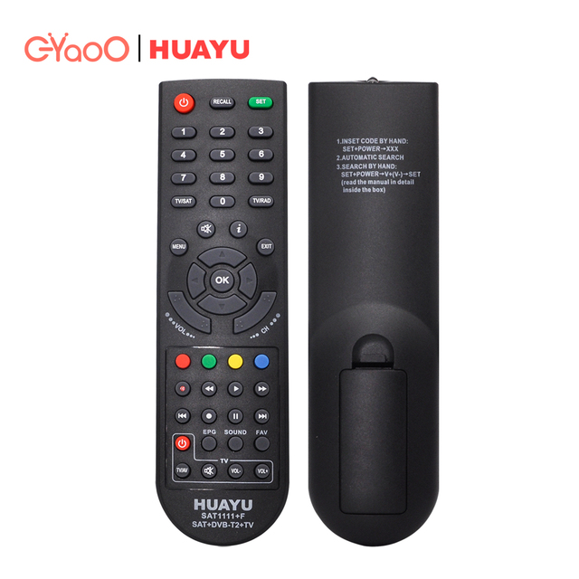 HUAYU RM-SAT1111+F STB DVD DVB VCR Universal Smart TV BOX Remote Control
