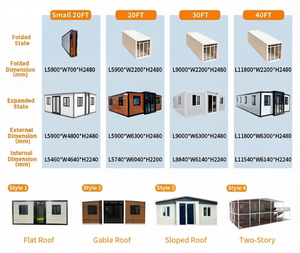 Maison de conteneur de luxe personnalisée de 20/40 pieds, maisons préfabriquées de petite taille, villa, maison de camping en plein air, construction modulaire - Product Image 4