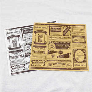Hojas de <span class=keywords><strong>papel</strong></span> Deli a prueba de aceite impresas personalizadas <span class=keywords><strong>Papel</strong></span> <span class=keywords><strong>encerado</strong></span> Envoltura de alimentos <span class=keywords><strong>Papel</strong></span> desechable marrón de grado alimenticio a prueba de grasa - Product Image 2