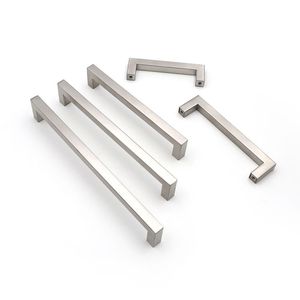 ドアプルハンドル家具キッチンハンドルスクエアステンレス中空起毛ドローキャビネットドア - Product Image 3