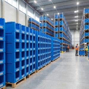 Fábrica de Vietnam al por mayor PP plástico corrugado hueco apilable almacén caja de almacenamiento contenedores de recogida - Product Image 3