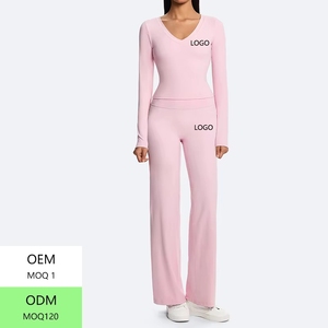 Conjunto Deportivo Transpirable de 2 Piezas para Ejercicio, <span class=keywords><strong>Ropa</strong></span> de Gimnasio, <span class=keywords><strong>Ropa</strong></span> <span class=keywords><strong>Deportiva</strong></span> Personalizada para Yoga - Product Image 4