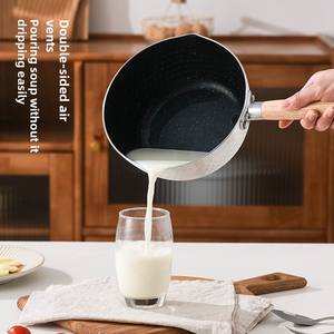 Casserole Yukihira en alliage d'<span class=keywords><strong>aluminium</strong></span>, style japonais, avec échelle graduée, pour cuisinière à induction et à gaz, vente directe du fabricant - Product Image 4