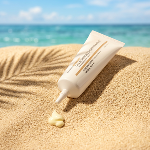 เซรั่มกันแดดเกาหลี อี็กโซโซม ซัน แอมพูล SPF50 PA+++ ไนอะซินาไมด์และวิตามินซี ช่วยให้ผิวกระจ่างใส ลดเลือนริ้วรอย ขนาด 50 มล. สำหรับผู้หญิง - Product Image 1