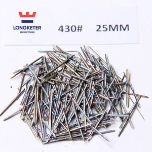 Fibre d'<span class=keywords><strong>acier</strong></span> réfractaire de qualité moyenne LKT, extraites à chaud, en <span class=keywords><strong>acier</strong></span> inoxydable, anti-fissuration, pour la découpe de matériaux coulés pour fours réfractaires - Product Image 3