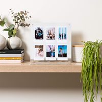 Clair Fujifilm Instax Album Cadre Photo 2x3 Mini Polaroid Porte-Image De Table Acrylique Flottant Collage Photo Affichage