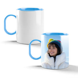 Taza de Polímero Personalizable para Sublimación, 11oz, con Interior y Asa de Color, 8 Colores, Imprimible, para Transferencia de Calor, DIY, 48/ctn - Product Image 5