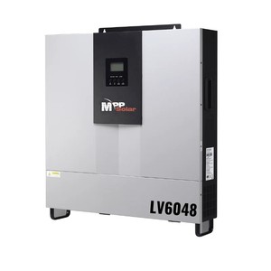 Inversor/Caricador Solar MP P 7864 Todo en Uno de 6,000W, 208V/240V Bifásico, Salida Única de 48V, Entrada de 220V, 99% de Eficiencia - Product Image 1