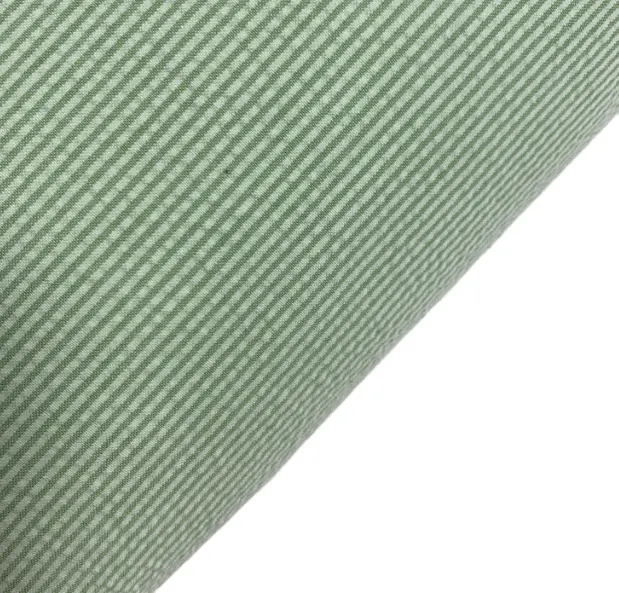 Factory wholesale TC check green white plaid poplin yarn dyed seersucker fabric