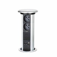 Stopcontact gemotoriseerde lift pop up stopcontact/aluminium pop up socket voor keuken/stopcontact