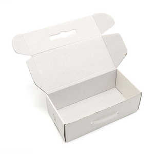 Boîte en carton ondulé pliable personnalisée, imprimée et recyclable, avec pelliculage brillant pour sérum de soin et emballage alimentaire à couvercle supérieur (type Tuck Top Mailer) - Product Image 5