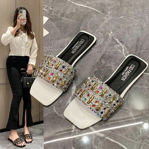 New Arrived High Quality Fashion Women Sandals Luxury Colored Women's Flat Slippers New Arrivals - Product Image 1