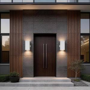 Carré Noir Cube Fantaisie Lumière Nordique <span class=keywords><strong>Anglais</strong></span> Updown Extérieur Du Mur Ip65 Down Led Lampe De Jardin Pour Extérieur Intérieur - Product Image 2