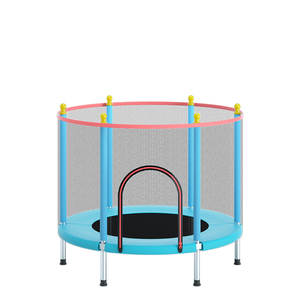 Nhà Máy bán hàng giá rẻ trẻ em Trampoline bán buôn tập thể dục Trampoline với hàng rào An ToÀN GiÁ rẻ trong nhà ngoài trời gấp Trampoline - Product Image 1