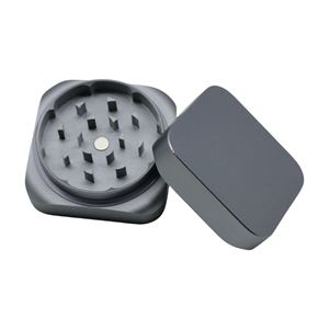 Molinillo de Aluminio Cuadrado de 2 Capas, Resistente, Servicio Personalizado Disponible, Molinillo Eficiente para <span class=keywords><strong>Tabaco</strong></span> y Hierbas, Directo de Fábrica - Product Image 3