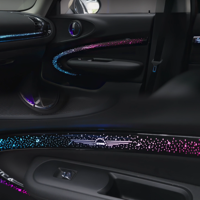 Pour BMW MINI Clubman F54 2016-2026 : Amélioration de l'éclairage d'ambiance intérieur, système LED 64 couleurs avec transitions de couleur fluides