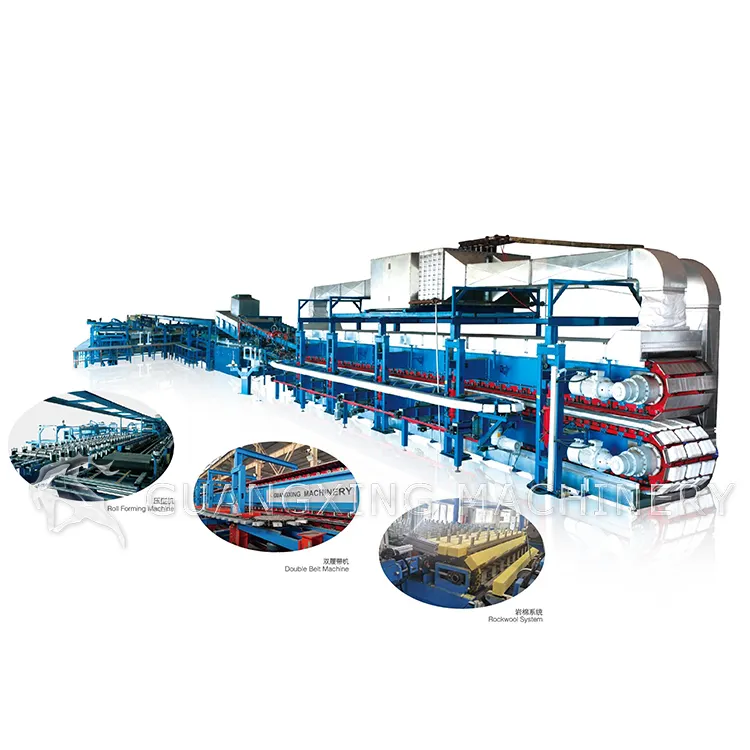 Insulation Continuous PU Sandwich Panel Making Machine Production Line EPS Sandwich Wall Panel Machine