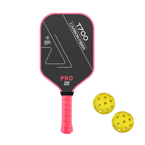 Raquette de pickleball Peak T700, 13,4 mm, fibre de carbone, antidérapante, pour entraînement, forme standard, 220 g - Product Image 1