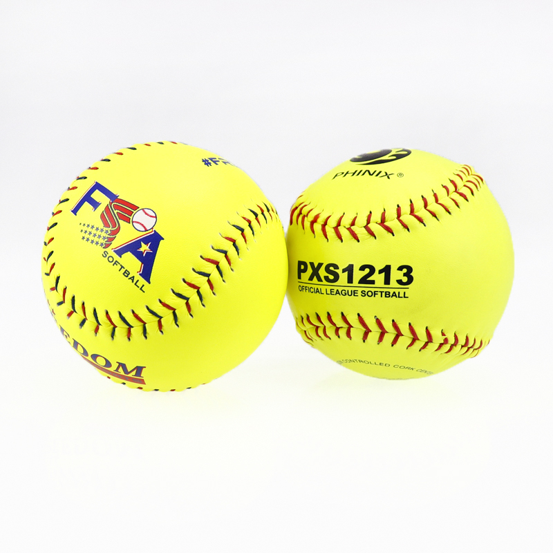 PHINIX Slow-Pitch Softballs Professional Quality Practice Competitions 11 12 Options Cor 52 Comp 300 12 Inch Box Of 12