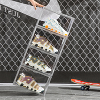 Nouvelle boîte à chaussures transparente pour une transparence élevée, rangement simple et élégant