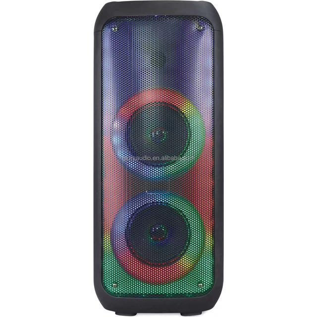 Dual 6.5 Inch BT Woofer Speaker for Indoor and Outdoor Karaoke Party Speaker Bass Portable Rechargeable Active Compact OEM