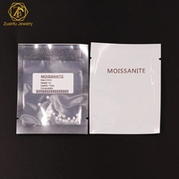 Pass Diamond Tester 0,8-2,9mm D Color VVS1 Diamante de moissanita suelto Tamaño pequeño Corte brillante Piedra de moissanita sintética