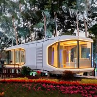 Fabricant de maisons capsules préfabriquées de luxe de 20 pieds, structure en acier léger, étanches, installation rapide, maisons capsules mobiles, vente en gros