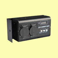 Contrôleur de gradation DMX numérique 2 canaux avec écran LCD et charge maximale de 4400W pour éclairage LED