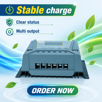 Contrôleur de charge solaire automatique IKAO IK-XT4048 PWM 30A/40A 12V-48V avec écran LCD, double USB, détection de courant, pour batteries au lithium 24H