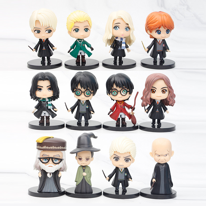 (Оптовая Продажа) мультяшная фигурка 12 шт./компл. ПВХ экшн-фигурка Гарри Поттера для украшения торта