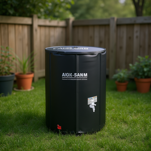 Aioic-Sanm Baril de pluie pliable 100 gallons en plastique pour le stockage d'eau de jardin - Product Image 2