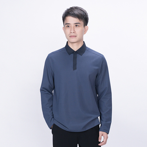 Camiseta Deportiva de Manga Larga para Hombre, Media Cremallera, Informal, para Deportes al Aire Libre, Secado Rápido, Transpirable, de Poliéster - Product Image 1