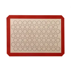 Customized full size silicone mat with custom printing silicone rubber baking oven mat for grill fondant cake oven