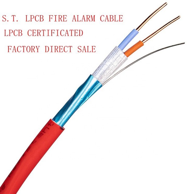 LPCB PH120 2X1.0 Fire Control Cable LSZH Insulation Jacket Shielded BS7629-1 Certified OEM Brand China Fire Communication Cables