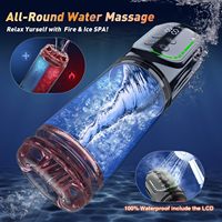 7 Schub rotierend vibrierend saugen lecken Stroker Adult Toys Vakuum Penis pumpen Vergrößern Automatischer männlicher Masturbation becher