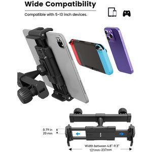 ที่วางโทรศัพท์มือถือในรถยนต์แบบติดพนักพิงศีรษะ ทำจากอลูมิเนียมอัลลอยด์ รุ่นใหม่ ปี <span class=keywords><strong>2026</strong></span> สำหรับเบาะหลังรถยนต์ - Product Image 5
