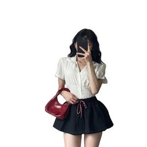Jupe courte pour femmes, logo personnalisé, mini-jupe, tissu doux et confortable, mode estivale, OEM ODM - Product Image 1