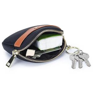 AndoBag Mini Coin <b>Purse</b> for Women Genuine Cow <b>Leather</b> Fashion Simple Change Pouch Zipper Card Holder with Keychain 1019 - Product Image 6