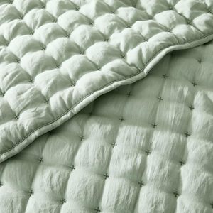 Juego de Edredón King Size Color Verde Salvia con 2 Fundas de Almohada, Cubrecama Ligero y Suave, Manta Acolchada, Juego de Cubrecama <span class=keywords><strong>Delgado</strong></span> - Product Image 5