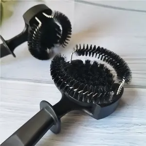 Coffee machine cleaning brush Circular coffee brush Long handle brewing head cleaning brush Kitchen cleaning tools