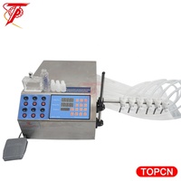 Machine de remplissage de jus d'eau Semi-automatique, 6 buses, pompe électrique à commande numérique, Mini échelle, liquide