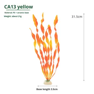 Kunstplanten Aquariumbenodigdheden Aquariumlandschapsarchitectuur Decoratie Watergras Kunststof bloem Zeewier Decoratief <span class=keywords><strong>aquarium</strong></span> - Product Image 6