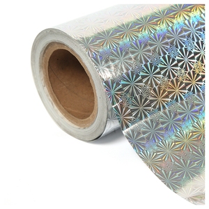 Rollo de Papel Holográfico Aluminizado Semirrígido de 3/6 Pulgadas, Personalizable al por Mayor, Varios Tipos, Duradero, Autoadhesivo, Impreso e Impermeable - Product Image 1