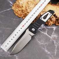 Couteau à lame fixe en acier D2, manche en G10, pour le camping en plein air, la survie, la chasse, tactique, EDC, portable, OEM personnalisable
